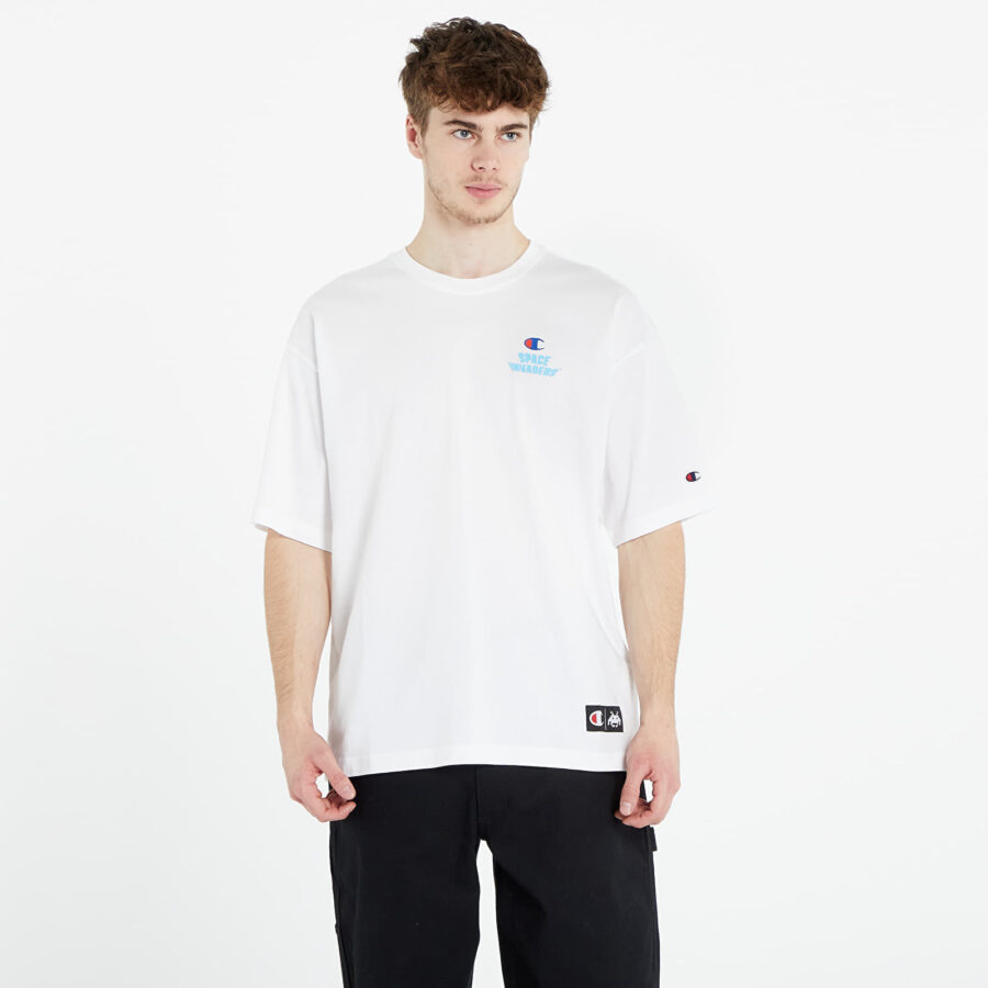 Póló Champion x Space Invaders Crewneck T-Shirt White M-alacsony-ár