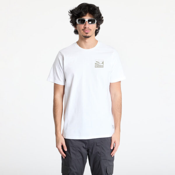 Póló Columbia Explorers Canyon™ Back SS Tee White/ Trailscape S-alacsony-ár
