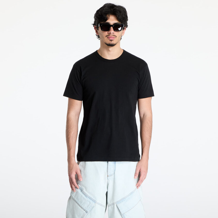 Póló Comme des Garçons PLAY Black Emblem Knit T-Shirt UNISEX Black L-alacsony-ár
