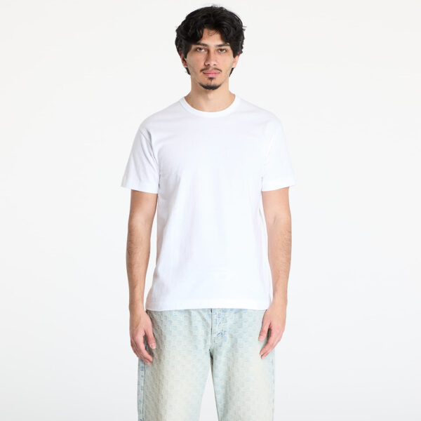 Póló Comme des Garçons PLAY Black Emblem Knit T-Shirt UNISEX White XXS-alacsony-ár