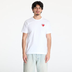 Póló Comme des Garçons PLAY Emblem x Metalstone T-Shirt UNISEX White/ Red M-alacsony-ár