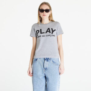 Póló Comme des Garçons PLAY Heart Logo Short Sleeve Tee Grey XS-alacsony-ár