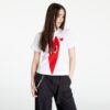 Póló Comme des Garçons PLAY Short Sleeve Knit T-Shirt White M-alacsony-ár
