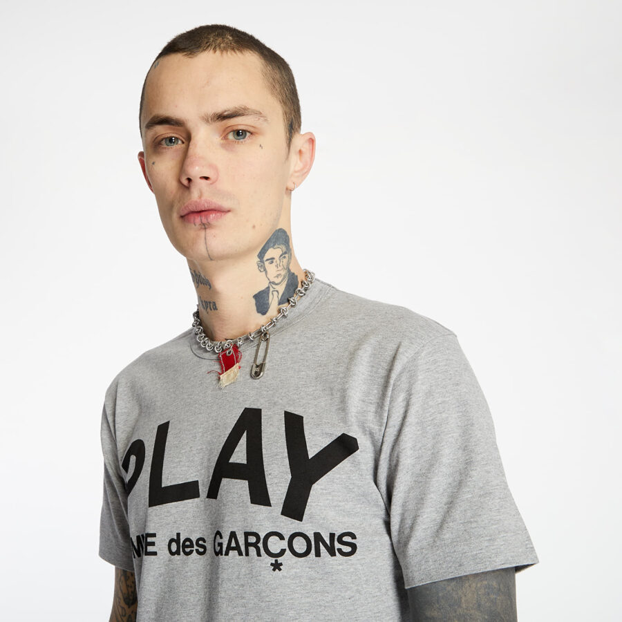 Póló Comme des Garcons PLAY Tee Grey S-alacsony-ár