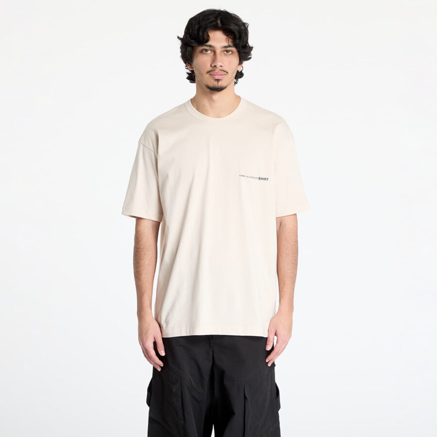 Póló Comme des Garçons SHIRT Knit T-Shirt Beige M-alacsony-ár