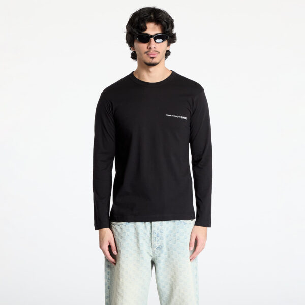Póló Comme des Garçons SHIRT Knit T-Shirt Black L-alacsony-ár