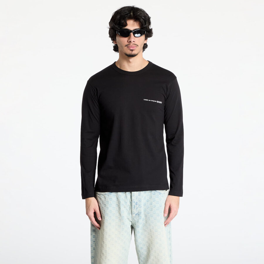 Póló Comme des Garçons SHIRT Knit T-Shirt Black L-alacsony-ár