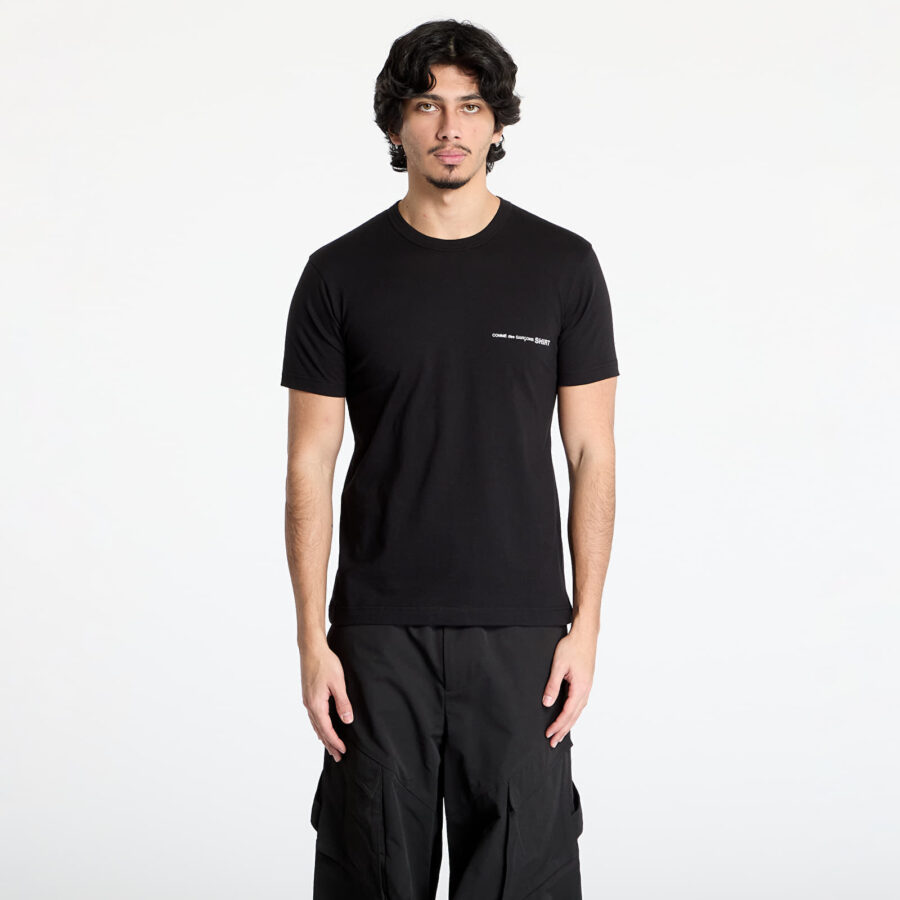 Póló Comme des Garçons SHIRT Knit T-Shirt Black XS-alacsony-ár