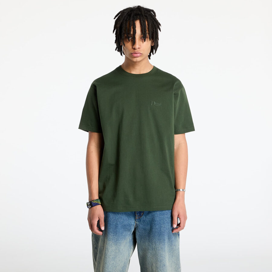 Póló DIME Classic Small Logo T-Shirt UNISEX Forest Green S-alacsony-ár