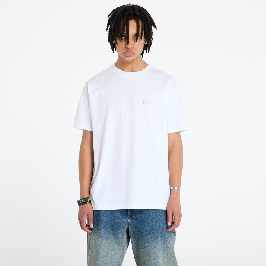 Póló DIME Classic Small Logo T-Shirt UNISEX White XS-alacsony-ár