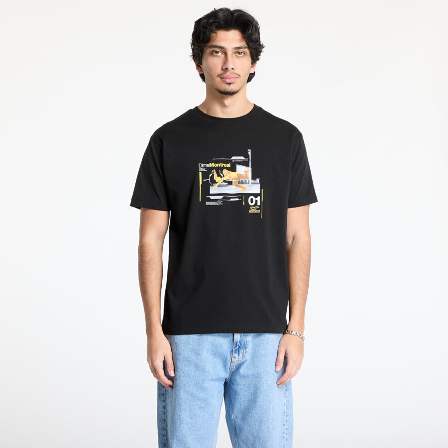 Póló DIME One Step Beyond T-Shirt UNISEX Black S-alacsony-ár