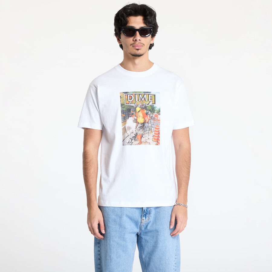 Póló DIME Pothole T-Shirt UNISEX White XL-alacsony-ár