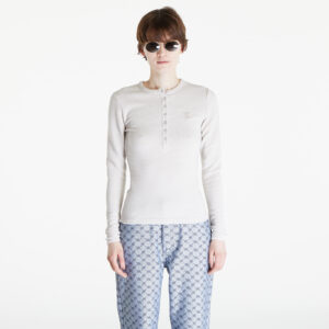 Póló Daily Paper Denise Button Long Sleeve T-Shirt Moonstruck Beige XS-alacsony-ár