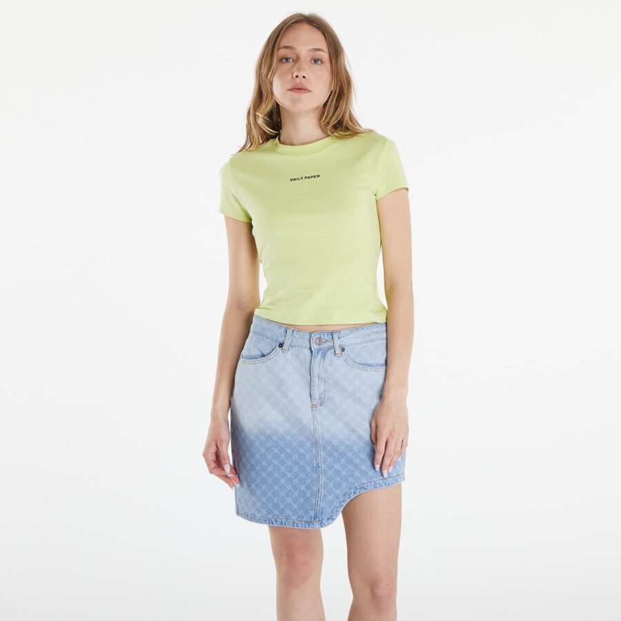 Póló Daily Paper Logotype Cropped Short Sleeve T-Shirt Daiquiri Green S-alacsony-ár