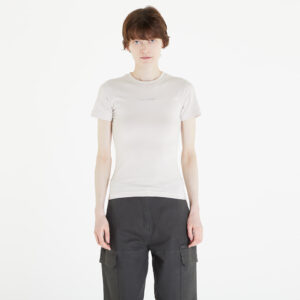 Póló Daily Paper Logotype Women Fitted Short Sleeve T-Shirt Moonstruck Beige M-alacsony-ár