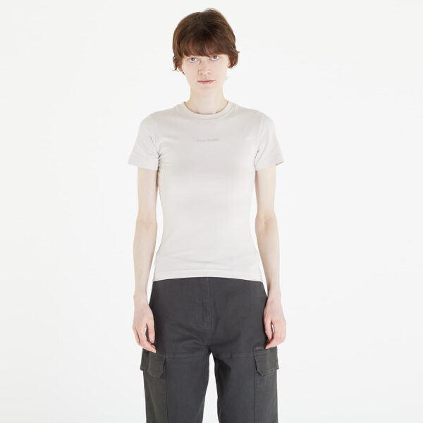 Póló Daily Paper Logotype Women Fitted Short Sleeve T-Shirt Moonstruck Beige M-alacsony-ár