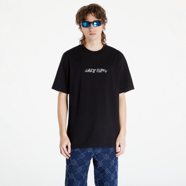 Póló Daily Paper Unified Type Short Sleeve T-Shirt Black XS-alacsony-ár