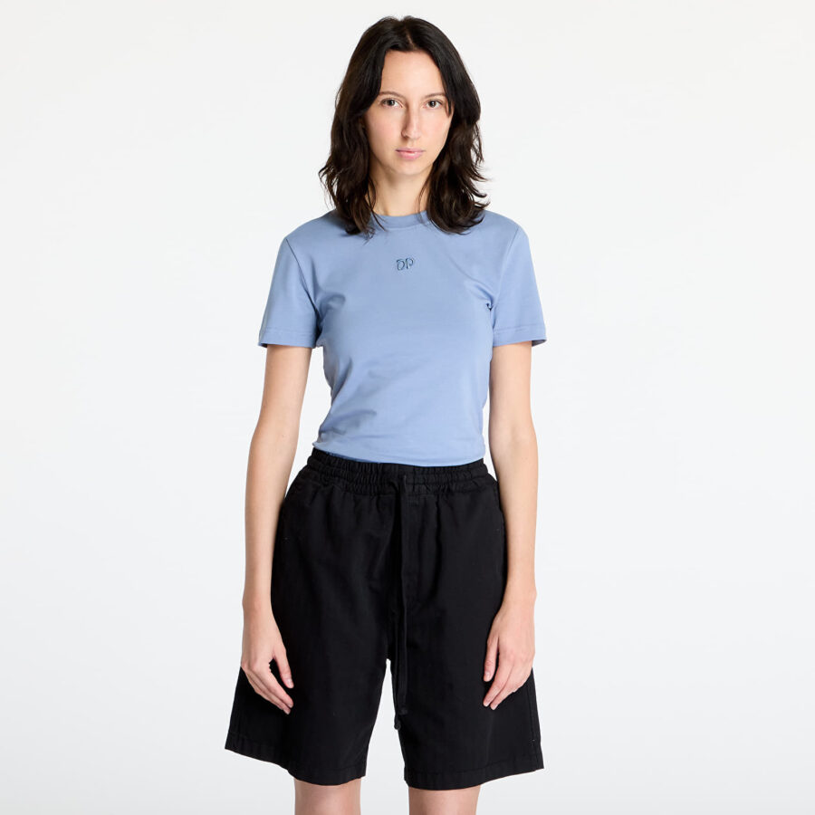 Póló Daily Paper Unit Emb Fitted T-Shirt Country Blue XS-alacsony-ár