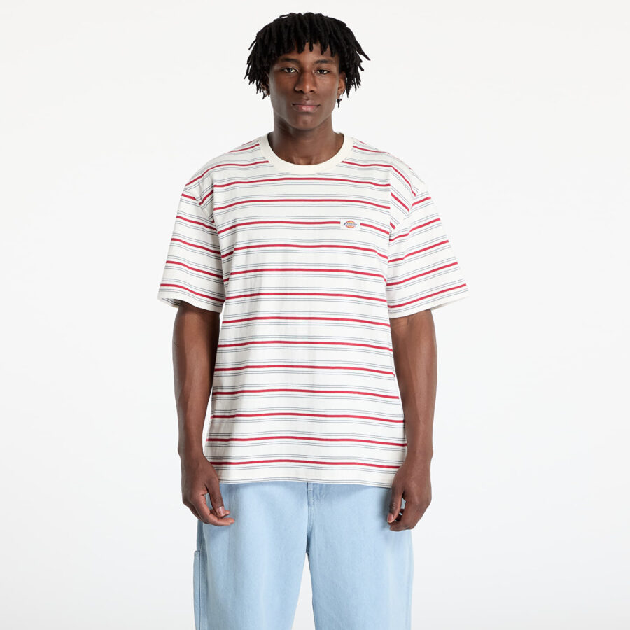 Póló Dickies Lewistown Stripe Short Sleeve Tee Egret S-alacsony-ár