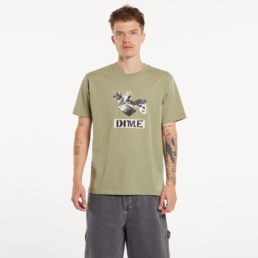 Póló Dime Ragequit T-Shirt UNISEX Warm Khaki XS-alacsony-ár