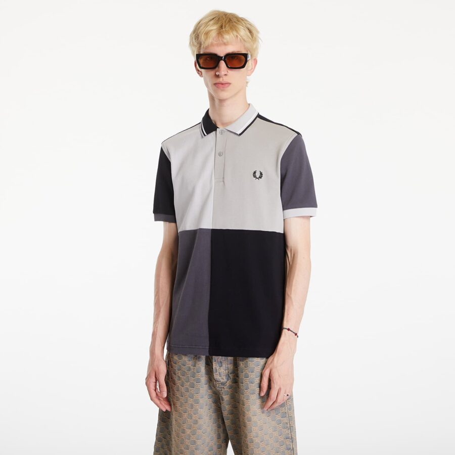 Póló FRED PERRY Beams Grid Design Fp Polo T-Shirt Black S-alacsony-ár