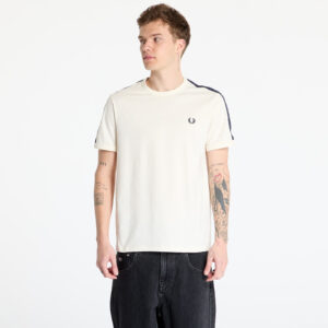 Póló FRED PERRY Contrast Tape Ringer T-Shirt Ecru L-alacsony-ár