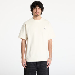 Póló FRED PERRY Embroidered Champion T-Shirt Ecru M-alacsony-ár