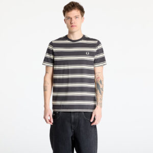 Póló FRED PERRY Fine Stripe T-Shirt Anchor Grey L-alacsony-ár