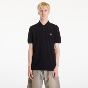 Póló FRED PERRY Plain Polo T-Shirt Black M-alacsony-ár