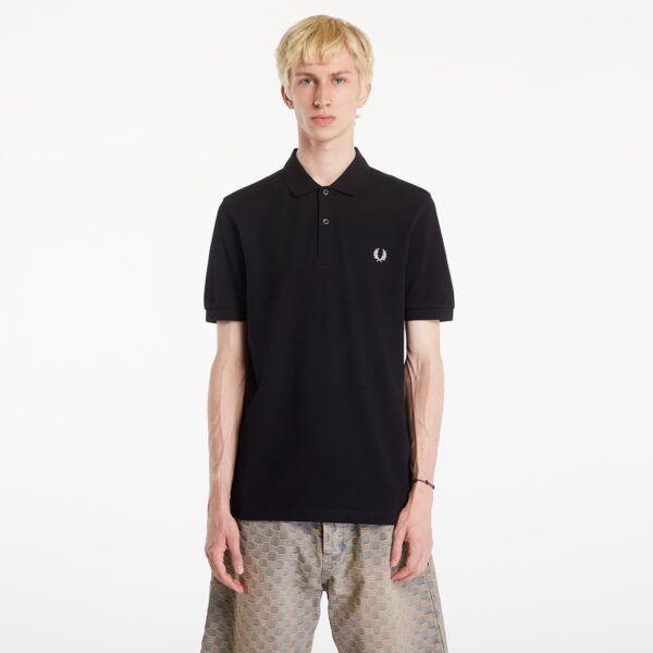 Póló FRED PERRY Plain Polo T-Shirt Black M-alacsony-ár