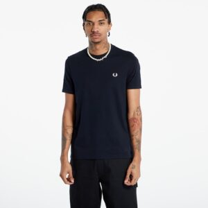 Póló FRED PERRY Ringer T-Shirt Navy M-alacsony-ár