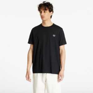 Póló FRED PERRY Ringer Tee Black M-alacsony-ár