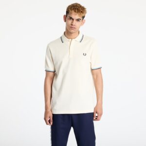 Póló FRED PERRY Twin Tipped Fred Perry Shirt Ecru/ Sftbl/ Brick M-alacsony-ár