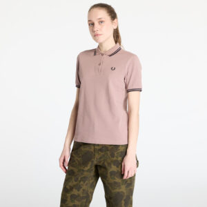 Póló FRED PERRY Twin Tipped Shirt Dark Pink/ Navy 34-alacsony-ár