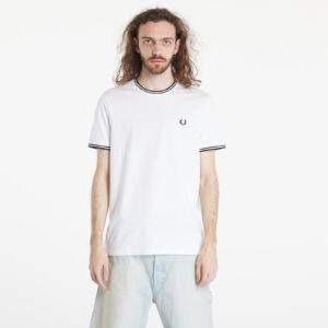 Póló FRED PERRY Twin Tipped T-Shirt White M-alacsony-ár