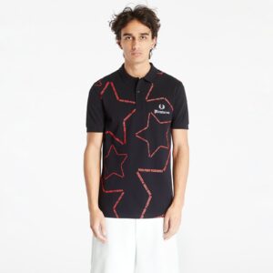 Póló FRED PERRY x PLEASURES Star Shirt Black M-alacsony-ár