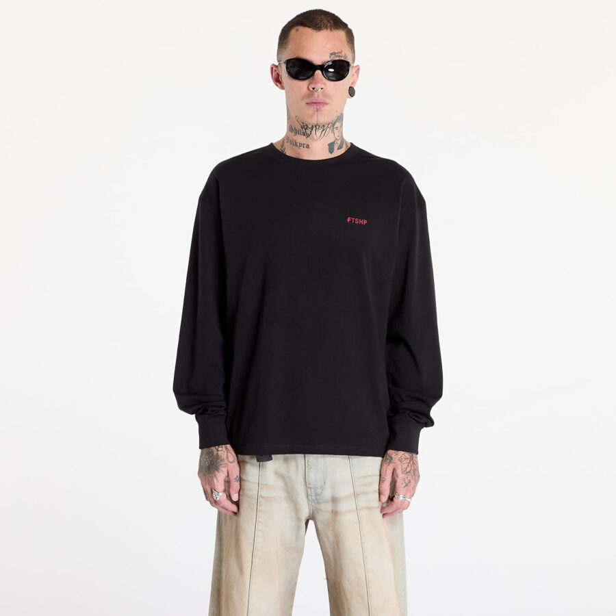 Póló FTSHP Metal Glass Box Longsleeve Tee UNISEX Black S-alacsony-ár