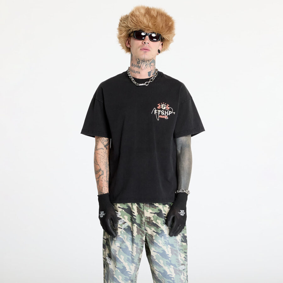 Póló FTSHP x PROSTO T-Shirt UNISEX Black Crest S-alacsony-ár