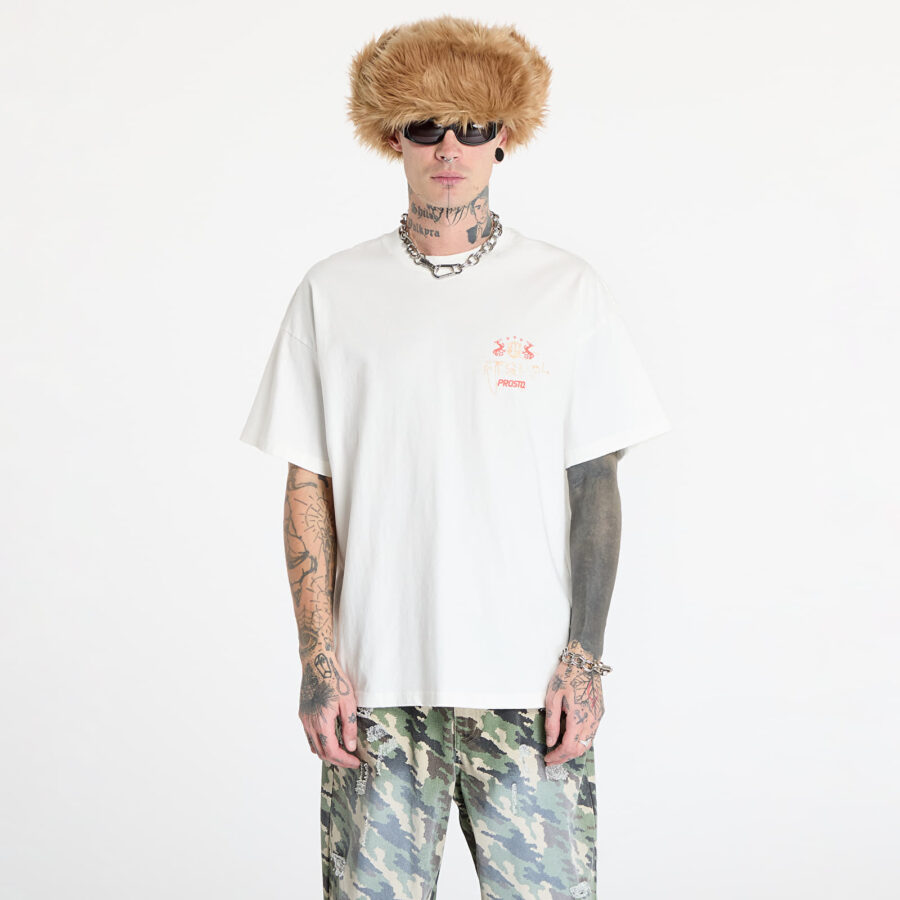 Póló FTSHP x PROSTO T-Shirt UNISEX Off - White Crest S-alacsony-ár