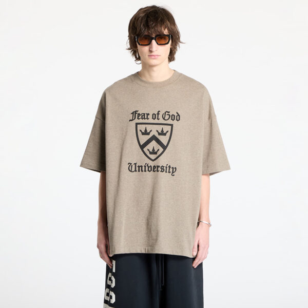 Póló Fear Of God ESSENTIALS Heavy Crewneck Tee Heather Gray L-alacsony-ár