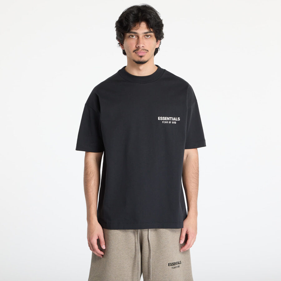 Póló Fear of God Essentials Classic Fit T-Shirt Jet Black XL-alacsony-ár