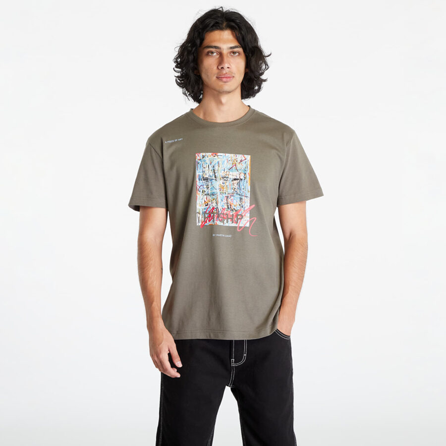 Póló Footshop x Martin Lukáč Colouring Outside The Lines T-Shirt UNISEX Shale S-alacsony-ár