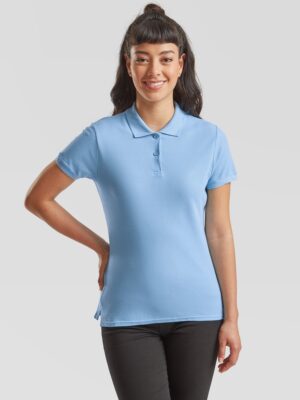 Polo Fruit of the Loom női kék póló