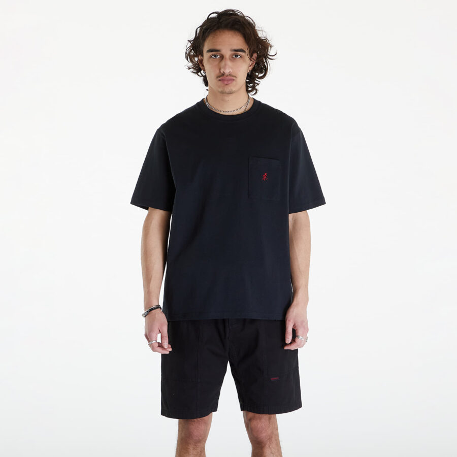 Póló Gramicci Classic One Point Tee Black M-alacsony-ár