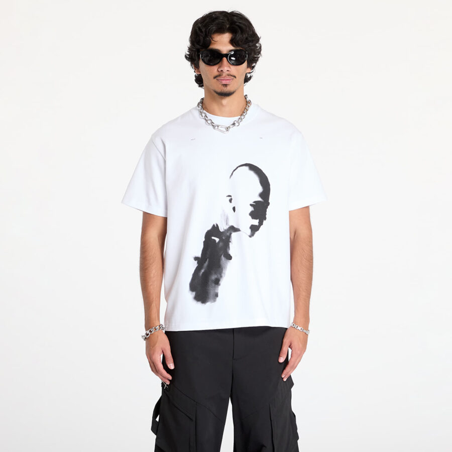 Póló HELIOT EMIL AI Generated Print T-Shirt UNISEX White S-alacsony-ár