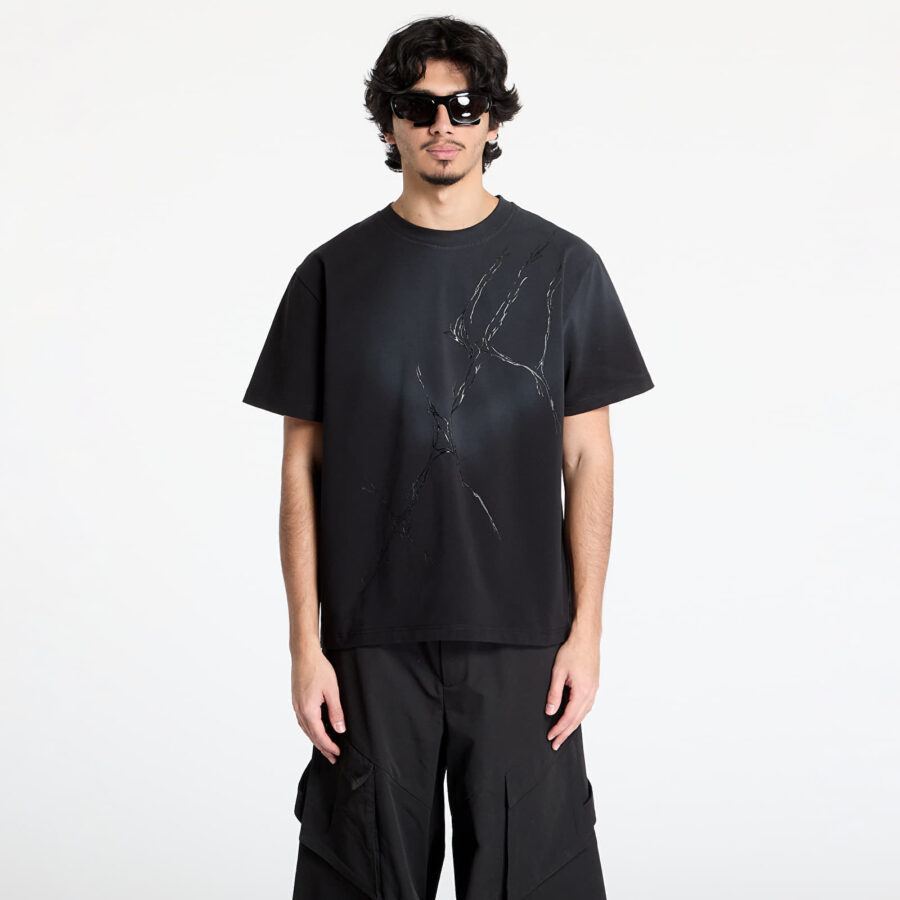 Póló HELIOT EMIL Fluxus Tee UNISEX Black L-alacsony-ár