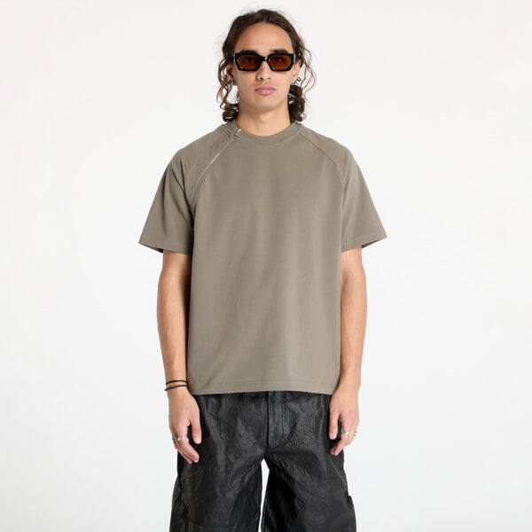 Póló HELIOT EMIL Sequence Zip T-Shirt UNISEX Dusty Green XXL-alacsony-ár