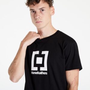 Póló Horsefeathers Base T-Shirt Black S-alacsony-ár