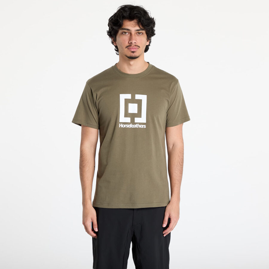 Póló Horsefeathers Base T-Shirt Burnt Olive S-alacsony-ár