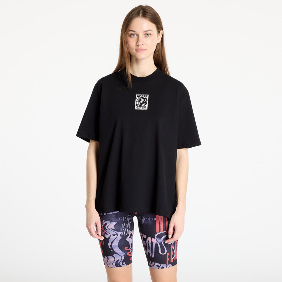 Póló Horsefeathers Dalim Top Black XS-alacsony-ár